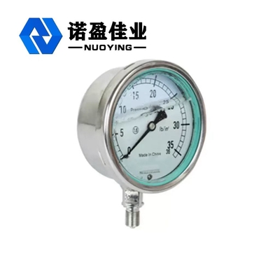 Good price vente en gros manomètre d'air d'huile en acier inoxydable jauge de pression en ligne