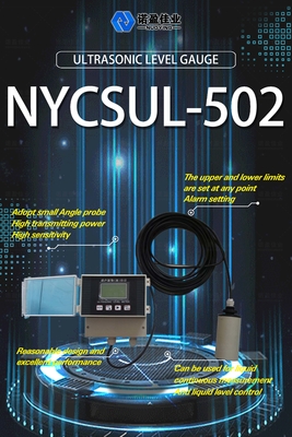Good price Non contacté 4-20mA compteur de niveau ultrasonique NYCSUL-502 1mm Split Ultrasonique à canal ouvert Compteur de débit affichage LCD en ligne