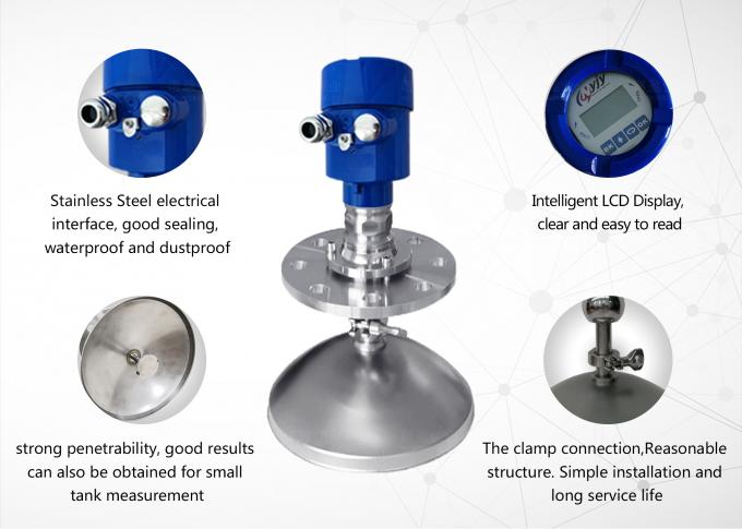Vente à chaud Radar 80 GHz Capteur de niveau de matériau Capteur de niveau élevé pour silo de grain 4