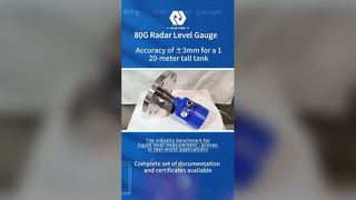 Mesure de haute précision de mètre de niveau du radar 80GHz